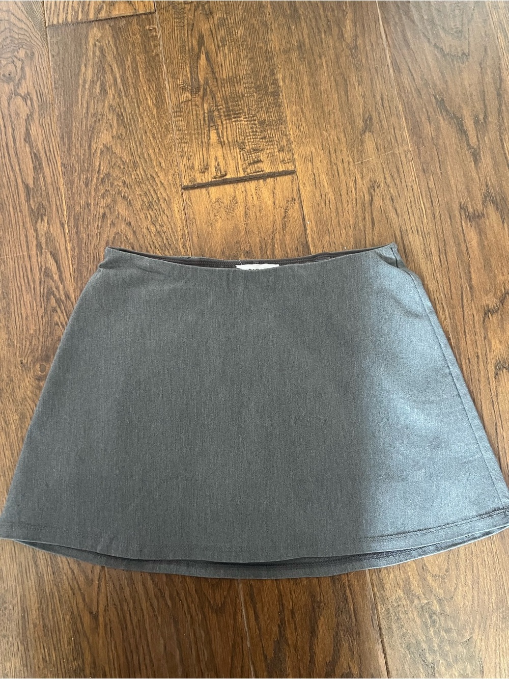 Garage Gray A-Line Mini Skirt